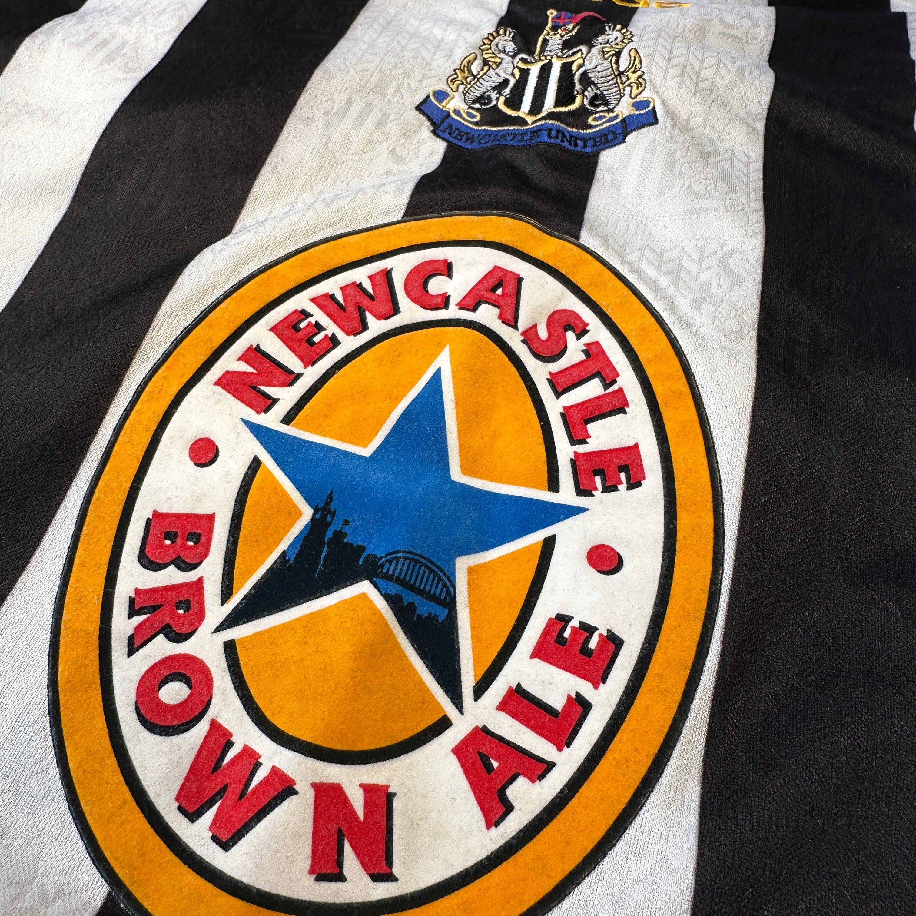 Newcastle United 1997–1999 Home Shirt – Adidas Brown Ale – Original Vintage
