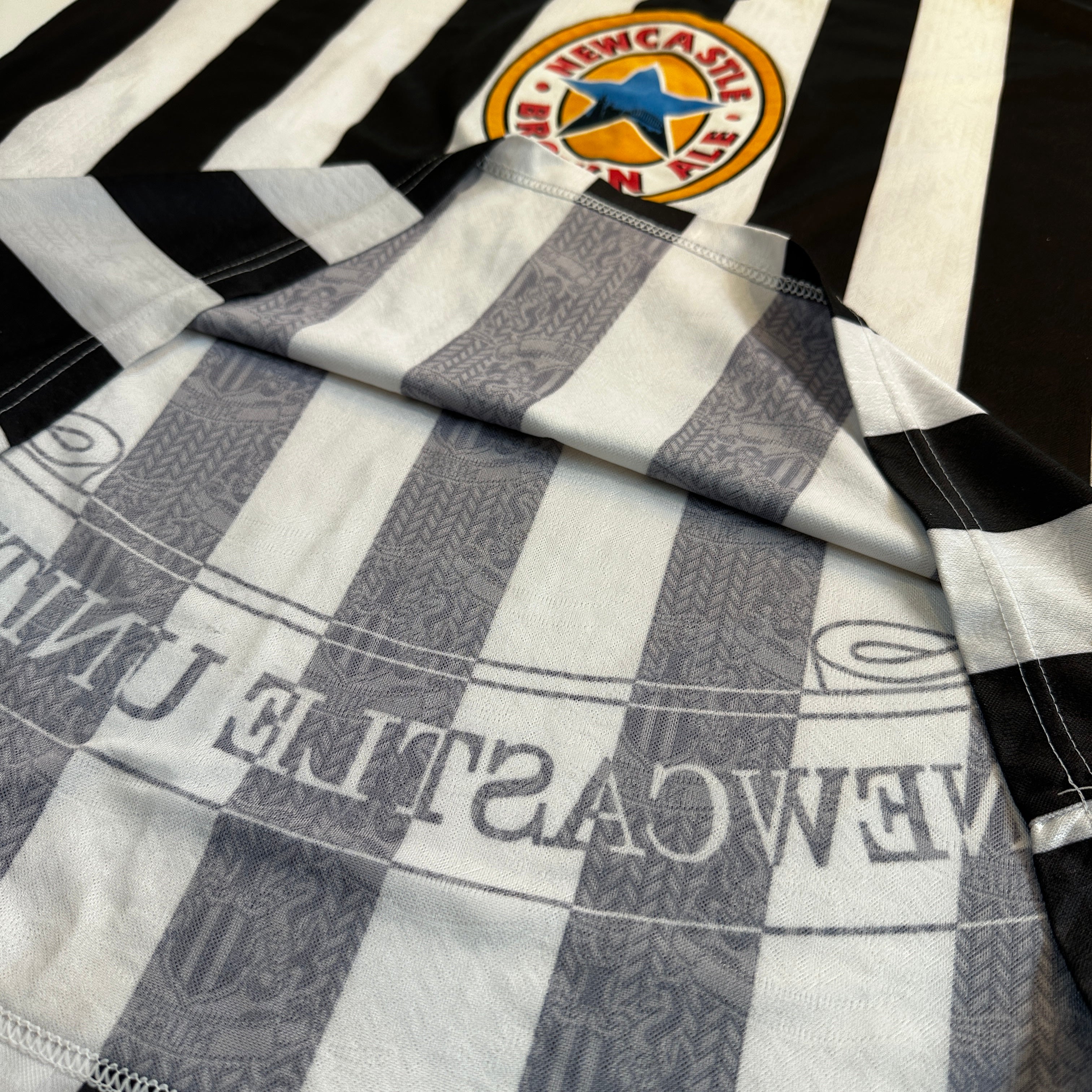 Newcastle United 1997–1999 Home Shirt – Adidas Brown Ale – Original Vintage