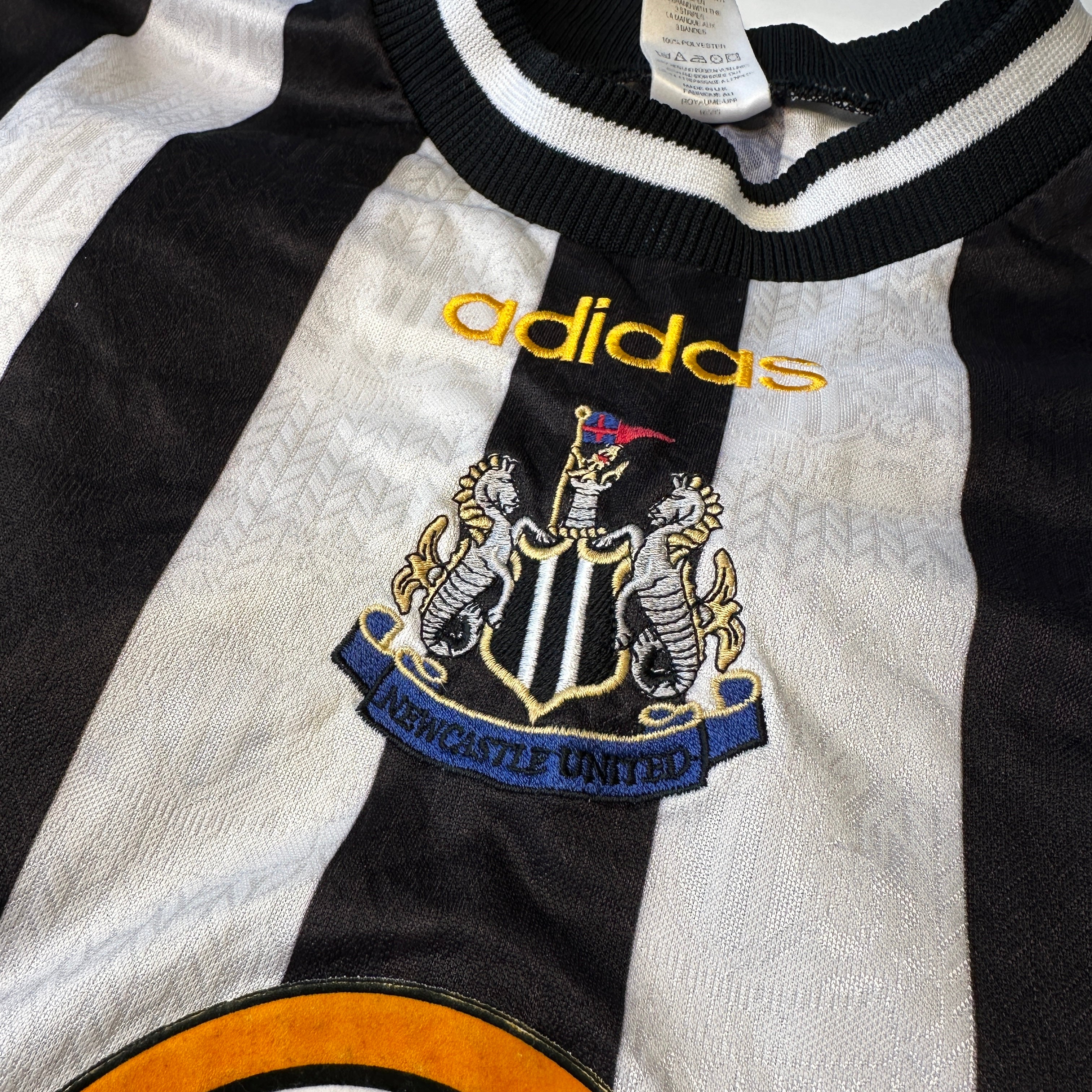 Newcastle United 1997–1999 Home Shirt – Adidas Brown Ale – Original Vintage
